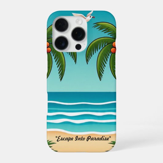 Coque iPhone 16 Pro "Chuchotements de paradis" (Verso)