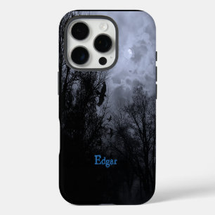 Coque iPhone 16 Pro Ciel Hanté Personnalisé avec Brume Bleue de Corbea