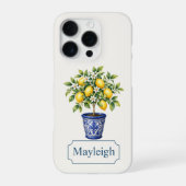 Coque iPhone 16 Pro Citronnier méditerranéen (Verso)