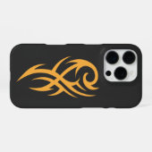 Coque iPhone 16 Pro Classic Tattoo Inspired Line Art Design (Verso Horizontal)