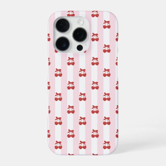Coque iPhone 16 Pro Cœurs de cerise (Verso)