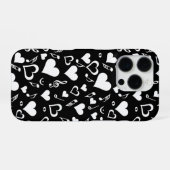 Coque iPhone 16 Pro Cœurs et notes de musique (Verso Horizontal)