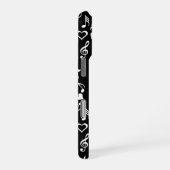 Coque iPhone 16 Pro Cœurs et notes de musique (Côté droit)