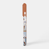 Coque iPhone 16 Pro Collage photo moderne Monogram 5 Terracotta (Côté gauche)