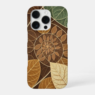 Coque iPhone 16 Pro Concept de combinaison naturelle feuille fractale
