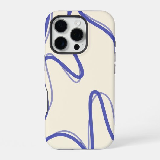 Coque iPhone 16 Pro Conception abstraite douce - Art esthétique minima (Verso)