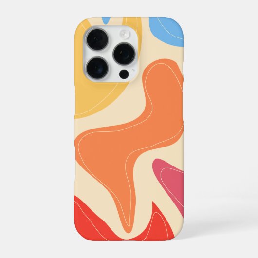 Coque iPhone 16 Pro Conception abstraite douce - Art esthétique minima (Verso)
