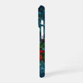 Coque iPhone 16 Pro Conception de bougie de Noël en verre teinté (Côté gauche)