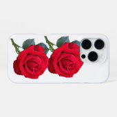 Coque iPhone 16 Pro conception de fleurs (Verso Horizontal)