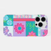 Coque iPhone 16 Pro Conception de fleurs vibrantes en fleurs (Verso Horizontal)