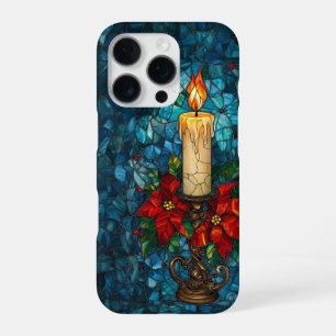 Coque iPhone 16 Pro Conception de la bougie de Noël