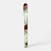 Coque iPhone 16 Pro Conception de marbre Milkshake Menthe Chocolat (Côté gauche)