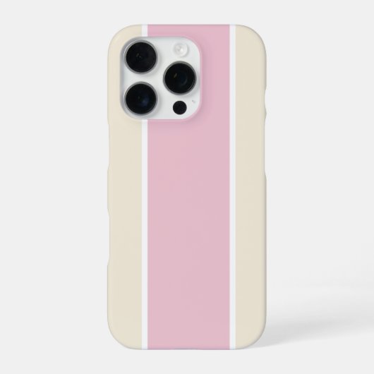 Coque iPhone 16 Pro Conception de motif à rayures verticales de couleu (Verso)