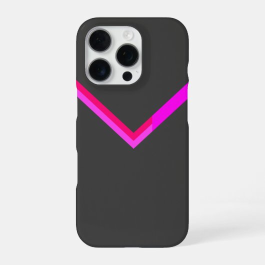 Coque iPhone 16 Pro Conception de motif chevron élégant (Verso)