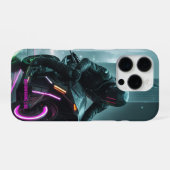Coque iPhone 16 Pro Conception d'esthétique rétro / Cyberpunk (Verso Horizontal)