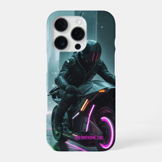 Coque iPhone 16 Pro Conception d'esthétique rétro / Cyberpunk (Verso)