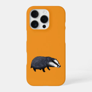 Coque iPhone 16 Pro Conception d'illustration de blaireau dessinée à l