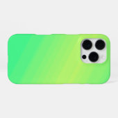 Coque iPhone 16 Pro Conception d'Ombre Verte (Verso Horizontal)