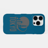 Coque iPhone 16 Pro Conception du cercle Skyline de Tokyo (Verso Horizontal)
