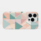 Coque iPhone 16 Pro 📱 "Conception Géométrique Pastel " 🎨🔷 (Verso Horizontal)