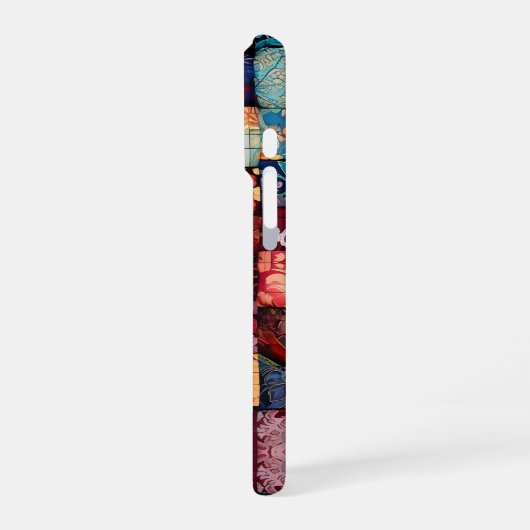 Coque iPhone 16 Pro Conception pour amateurs de patchwork - Art patchw (Côté gauche)