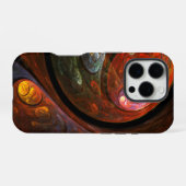 Coque iPhone 16 Pro Connexion fluide Art Abstrait (Verso Horizontal)