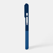 Coque iPhone 16 Pro Cool Motif géométrique bleu coque iphone (Côté gauche)