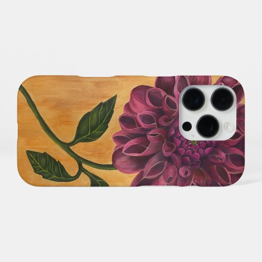 Coque iPhone 16 Pro Coque Pink Dahlia iPhone 16 Pro (Verso Horizontal)