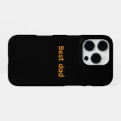 Coque iPhone 16 Pro Coques iPhone meilleur papa (Verso Horizontal)