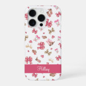 Coque iPhone 16 Pro Coquette fille rose mignon Personnalisée (Verso)