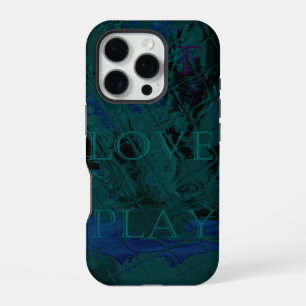 Coque iPhone 16 Pro Couleurs de fleur bleue française