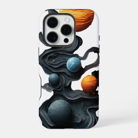 Coque iPhone 16 Pro Courants cosmiques (Verso)