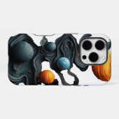 Coque iPhone 16 Pro Courants cosmiques (Verso Horizontal)