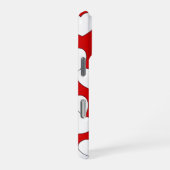 Coque iPhone 16 Pro Couverture rouge iPhone frappant avec les coeurs b (Côté droit)
