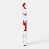Coque iPhone 16 Pro Couverture rouge iPhone frappant avec les coeurs b (Côté gauche)