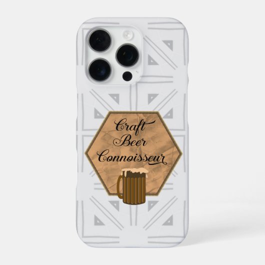 Coque iPhone 16 Pro Craft Beer Connoisseur (Verso)