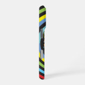 Coque iPhone 16 Pro Crâne funky hypnotique (Côté droit)