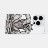 Coque iPhone 16 Pro Créature mixte - Troll, Golem et Diable (Verso Horizontal)