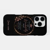 Coque iPhone 16 Pro Créé avec Crainte et Admiration Foi (Verso Horizontal)