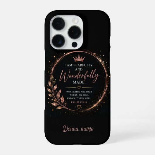 Coque iPhone 16 Pro Créé avec Crainte et Admiration Foi (Verso)