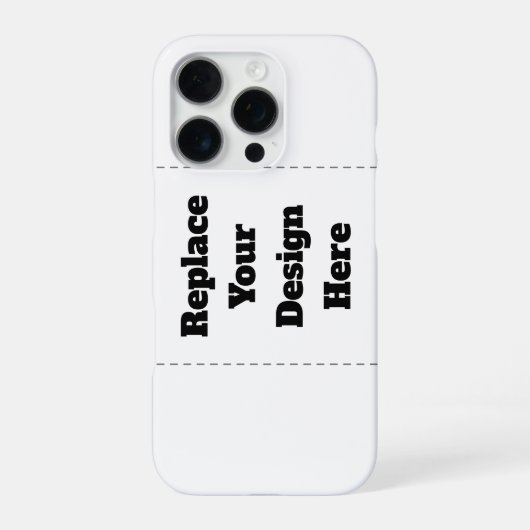 Coque iPhone 16 Pro Créez votre propre blanc (Verso)