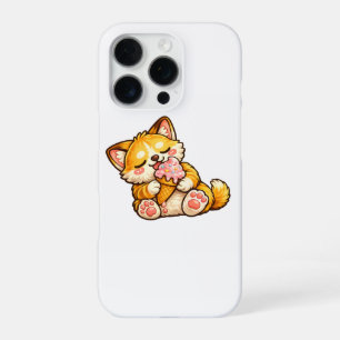 Coque iPhone 16 Pro Crème Glacée de Chat Mignon