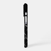 Coque iPhone 16 Pro Crocodile Noir Moderne (Côté gauche)