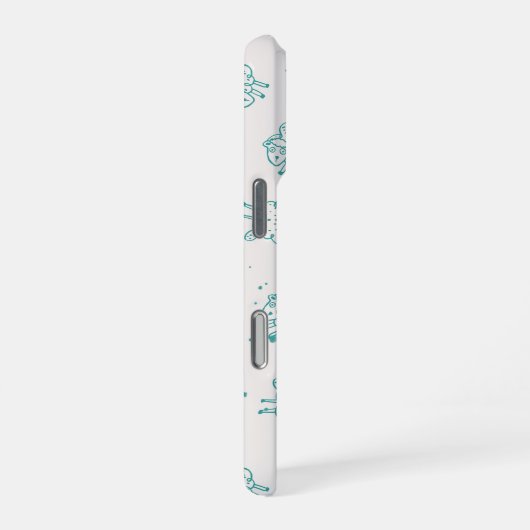 Coque iPhone 16 Pro Cute Sheep – Whimsical Seamless Pattern (Côté droit)