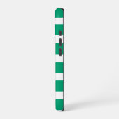 Coque iPhone 16 Pro Cute Spearmint Green Cabana Stripes (Côté gauche)