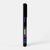 Coque iPhone 16 Pro ​Cyberpunk Neon Wave Glitch Gaming Phone Case - Ab (Côté droit)