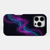 Coque iPhone 16 Pro ​Cyberpunk Neon Wave Glitch Gaming Phone Case - Ab (Verso Horizontal)