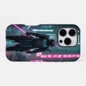 Coque iPhone 16 Pro Cyberpunk / Retro Aesthetic Design (Verso Horizontal)