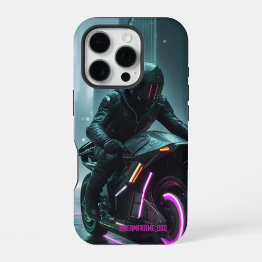 Coque iPhone 16 Pro Cyberpunk / Retro Aesthetic Design (Verso)