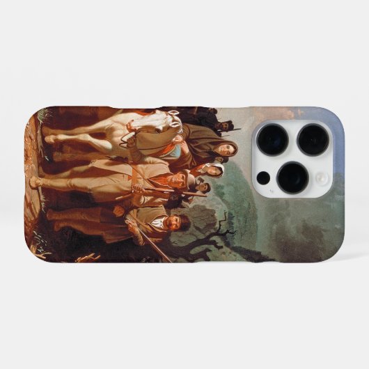 Coque iPhone 16 Pro Daniel Boone escorte les colons (Verso Horizontal)